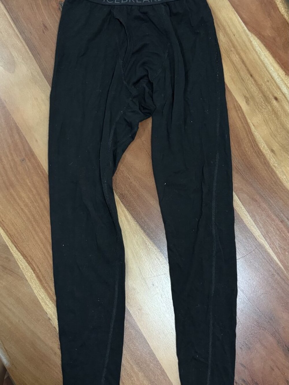 Icebreaker merino base layer leggings – black, size S
